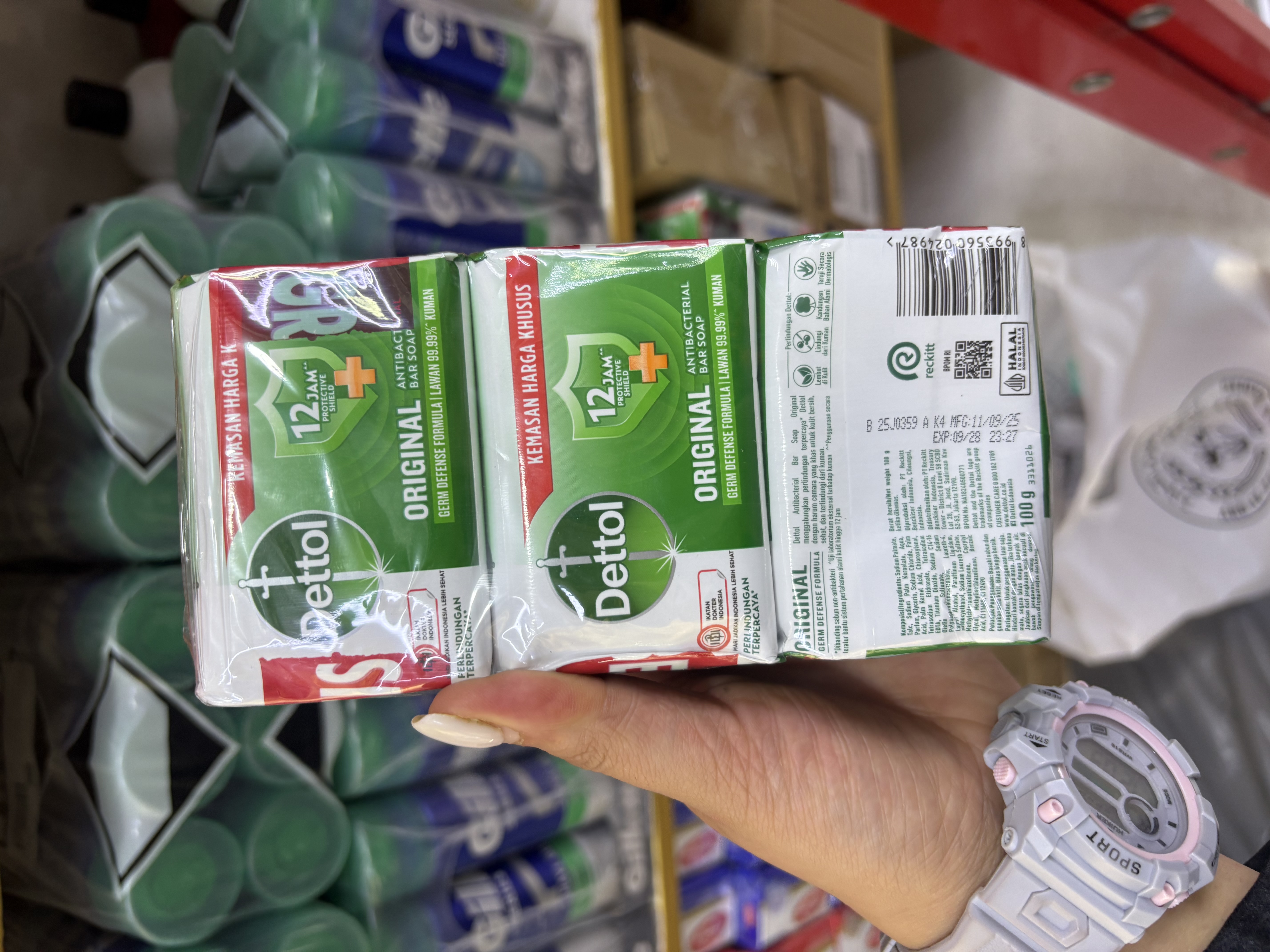 صابون آنتی‌باکتریال دتول مدل Original (وزن 100 گرم - تولید اندونزی)Dettol Anti-Bacterial Bar Soap
