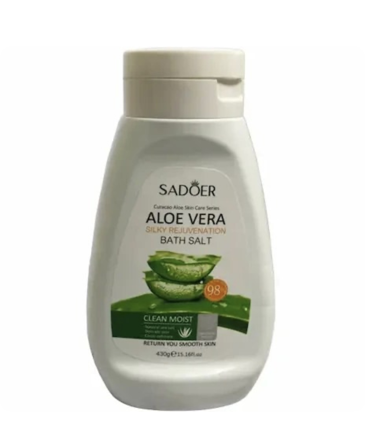 نمک بدن سادور SADOER BATH SALT ALOE VERA با رایحه آلوئه ورا 430 گرم