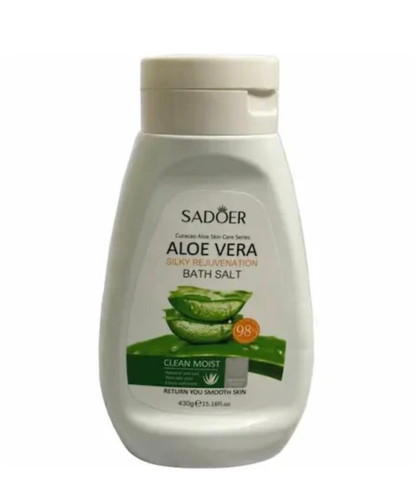 نمک بدن سادور SADOER BATH SALT ALOE VERA با رایحه آلوئه ورا 430 گرم