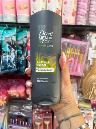 شامپو و ژل شستشوی بدن داو سری Sport Care مدل Active+ Fresh حجم ۲۵۰میلی لیتر