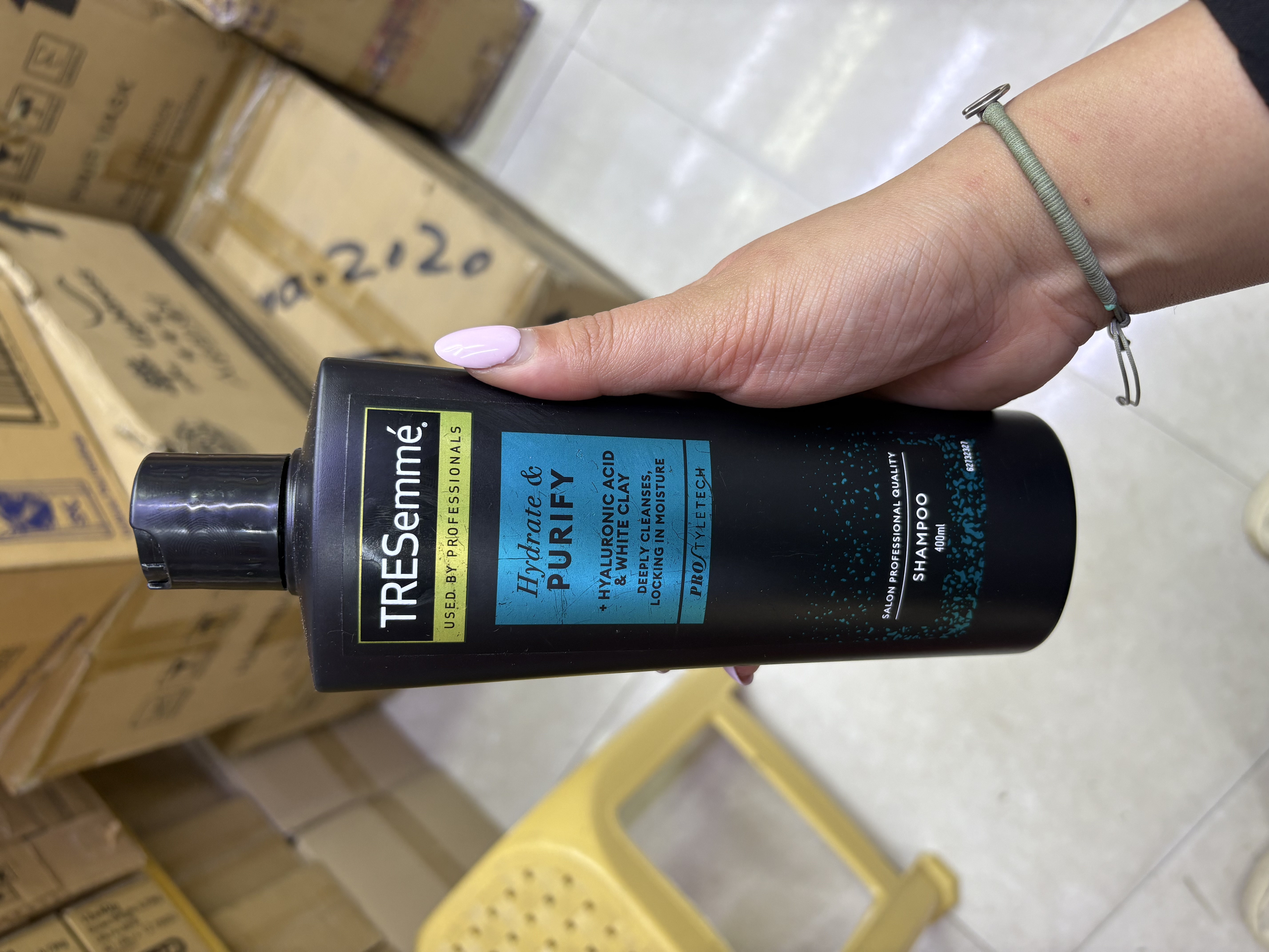 شامپو ترزمی tresemme مدل مرطوب‌کننده و پاک‌کننده عمیق Hydrate & Purify حجم 400 میلی لیتر (اورجینال