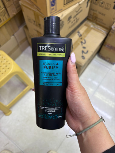 شامپو ترزمی tresemme مدل مرطوبکننده و پاککننده عمیق Hydrate & Purify حجم 400 میلی لیتر (اورجینال