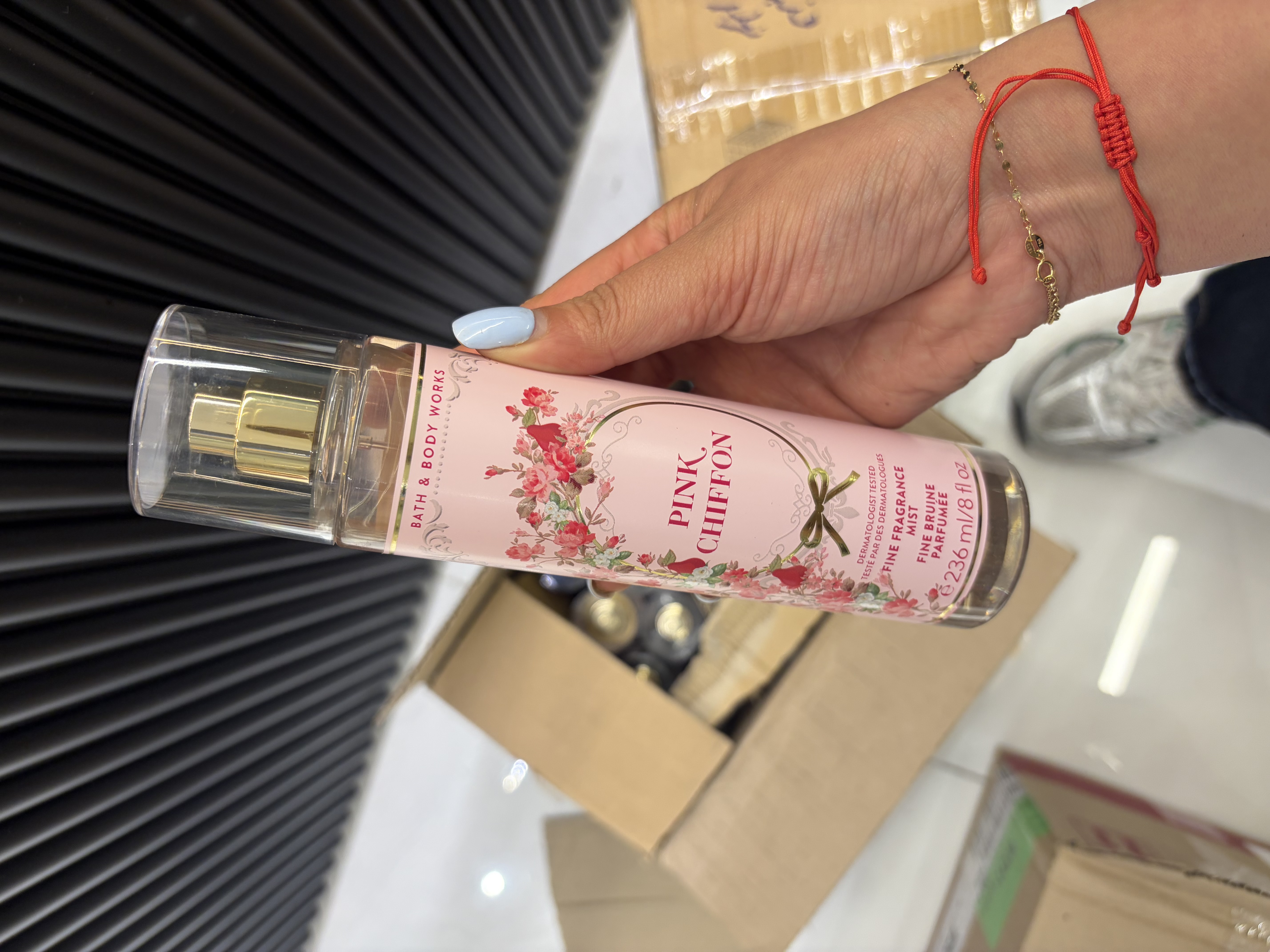 بادی میست بث اند با‌دی ورکس pink chiffon حجم۲۳۶میل