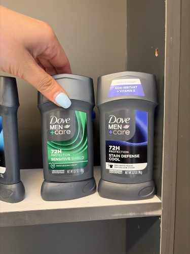 استیک ضد تعریق مردانه داو Sensitive Shield حجم ۷۶ گرم ۷۲ ساعته