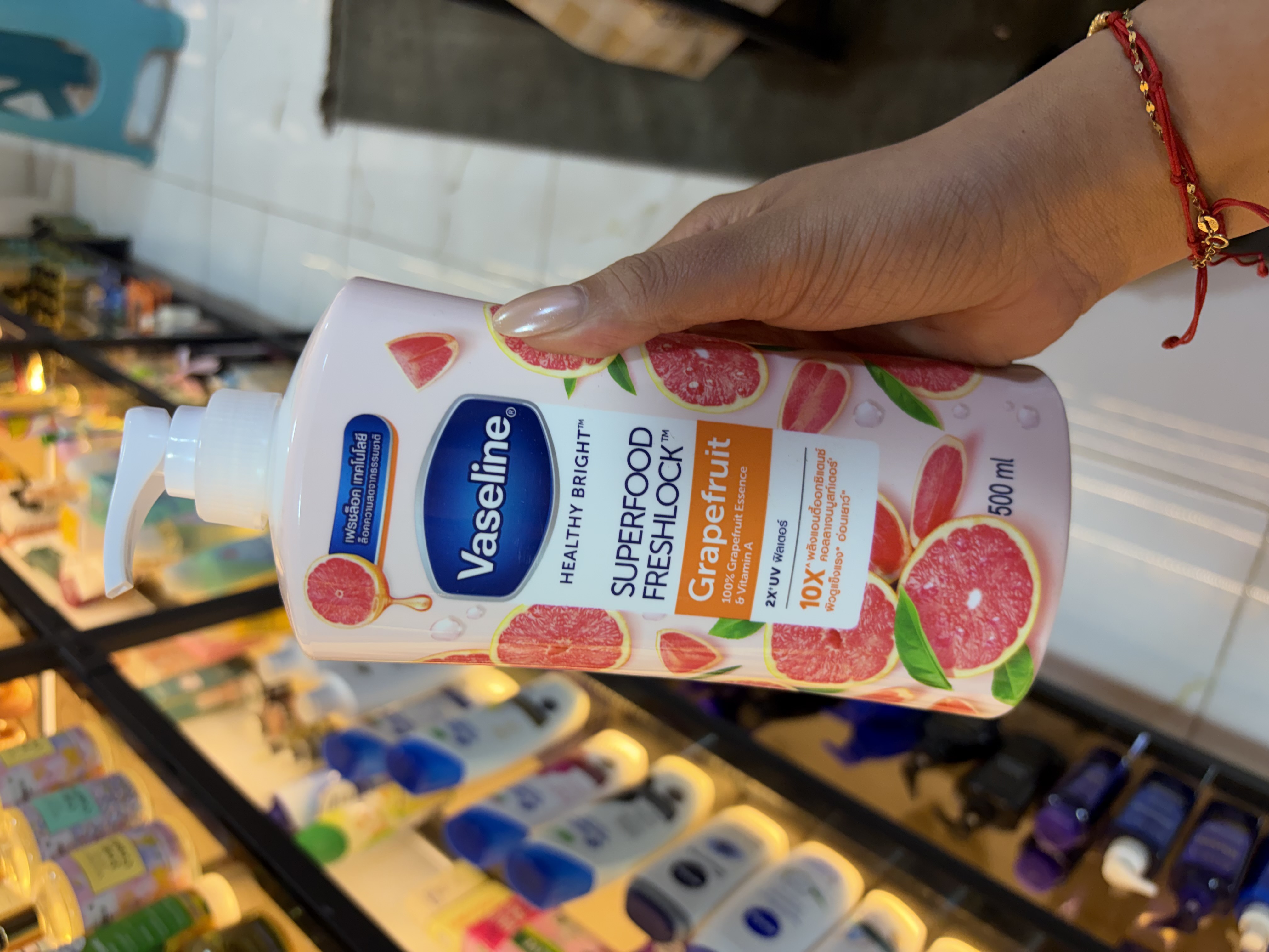 لوسیون بدن با عصاره گریپ فروت healthy bright حجم 500 میل